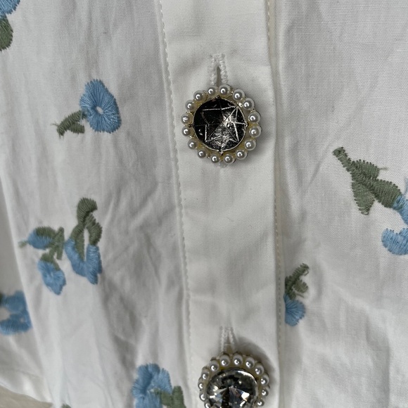 NWT Dream Sister Jane Lapis Shell Shirt Dress Women's Size Large Brilliant White - Picture 10 of 12